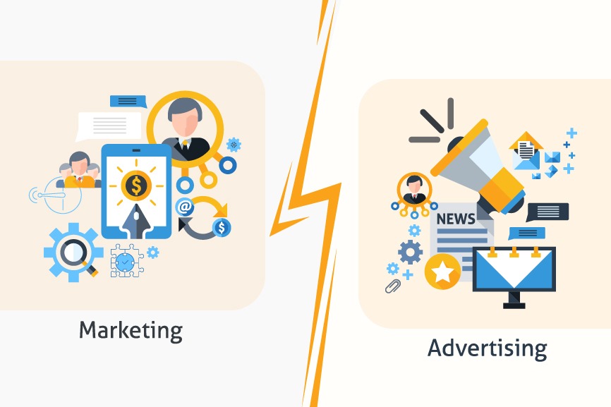 Difference between Marketing and Advertising