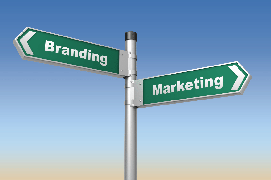 difference between marketing and branding