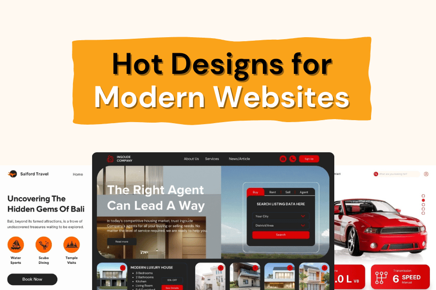 Hot Designs for Modern Websites
