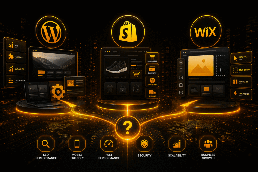 WordPress vs Shopify vs Wix in 2026: Which Website Platform Is Best for Your Business?